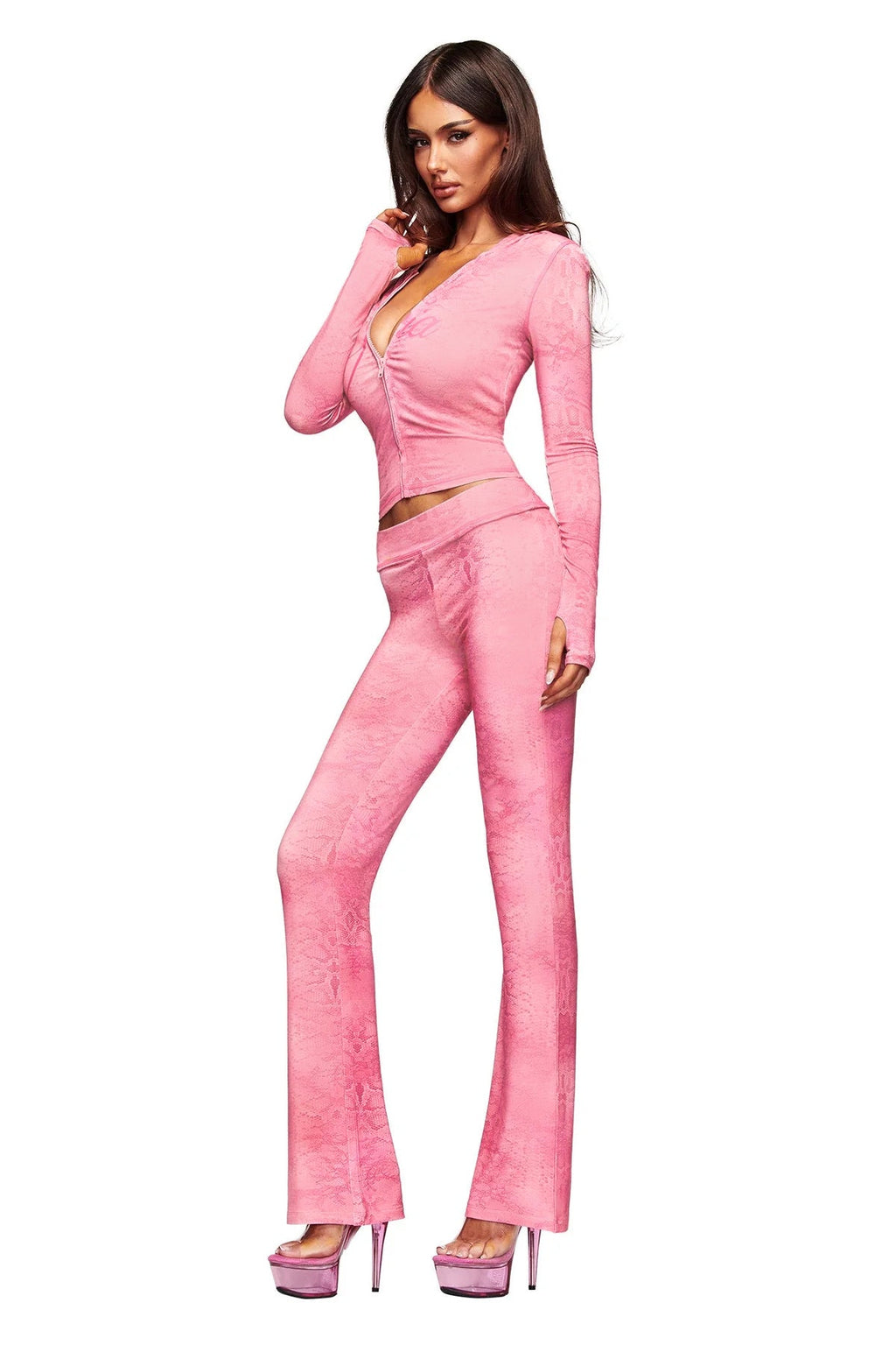 BLARE TRACKPANT - LIGHT PINK SERPENTINE