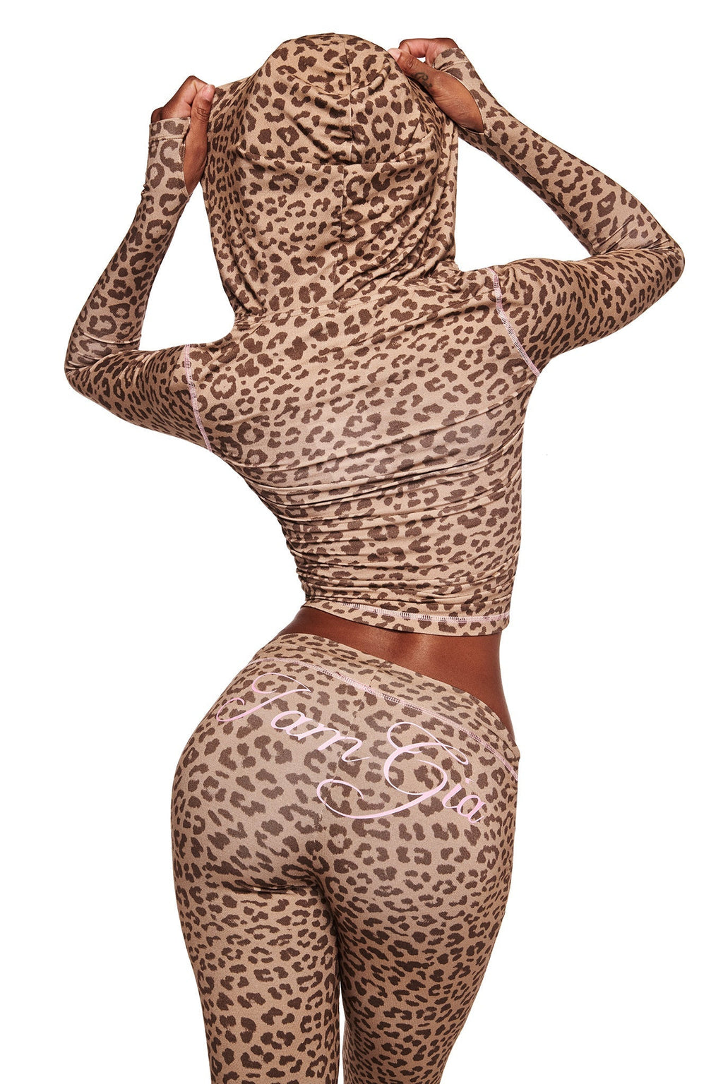 BLARE TRACKPANT - MOCHA LEOPARD