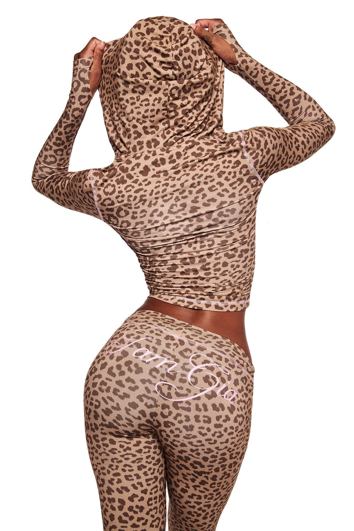 BLARE TRACKPANT - MOCHA LEOPARD