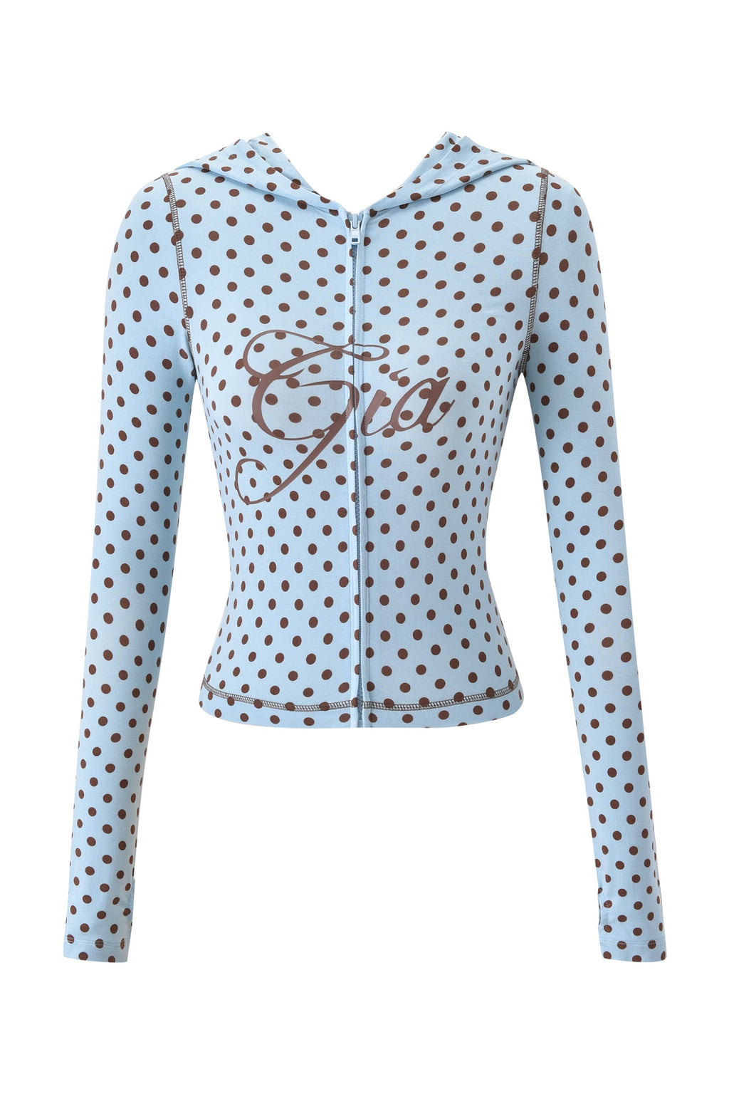 BLARE HOODIE - BLUE POLKA DOT