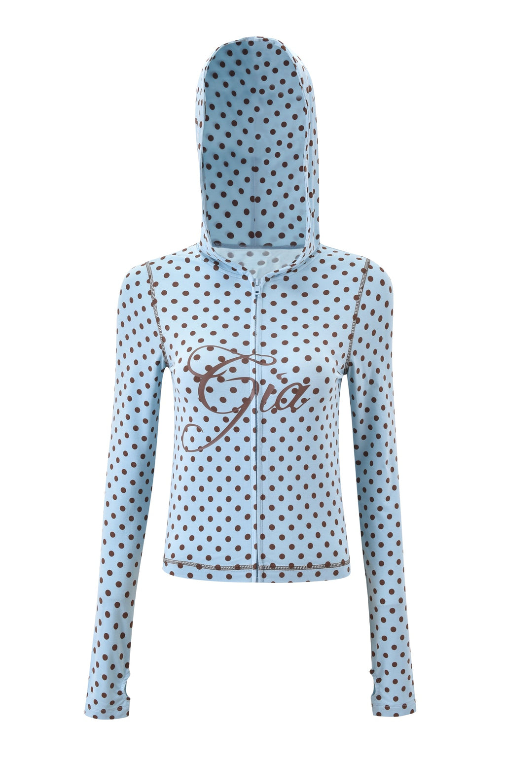 BLARE HOODIE - BLUE POLKA DOT