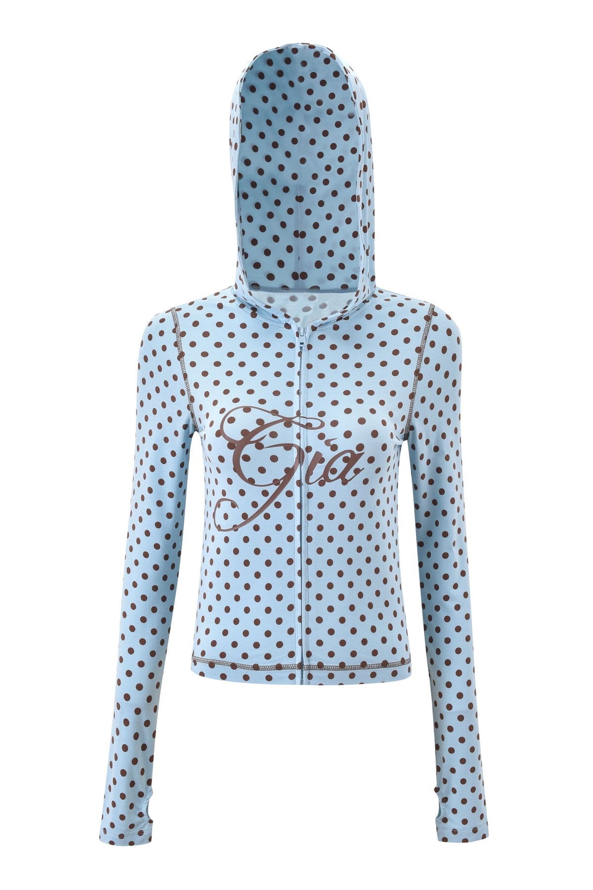 BLARE HOODIE - BLUE POLKA DOT