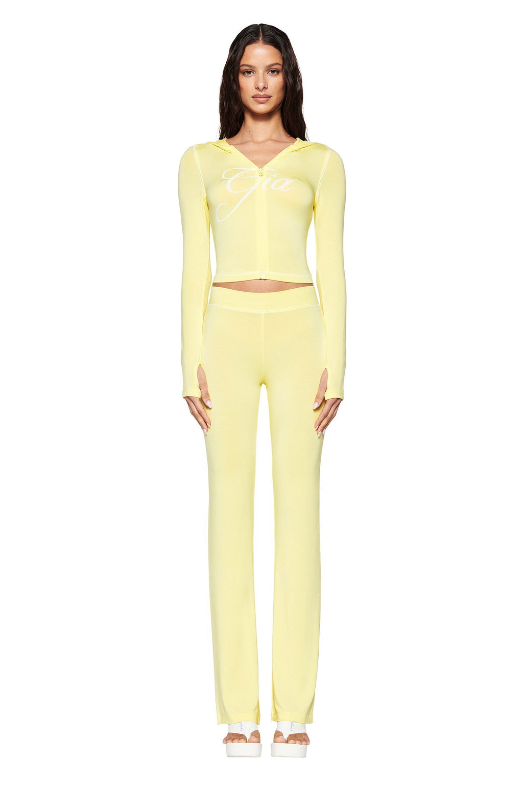 BLARE HOODIE - YELLOW : PALE YELLOW