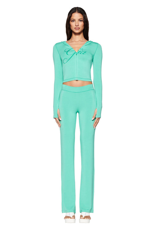 BLARE HOODIE - GREEN : TURQUOISE : TEAL