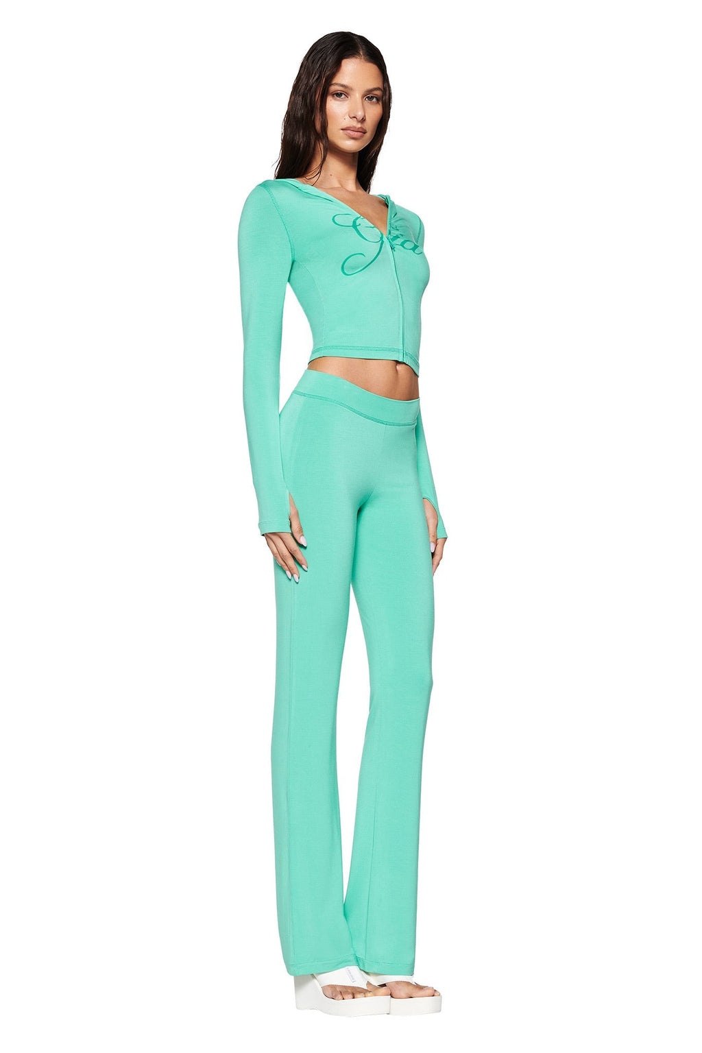 BLARE HOODIE - GREEN : TURQUOISE : TEAL