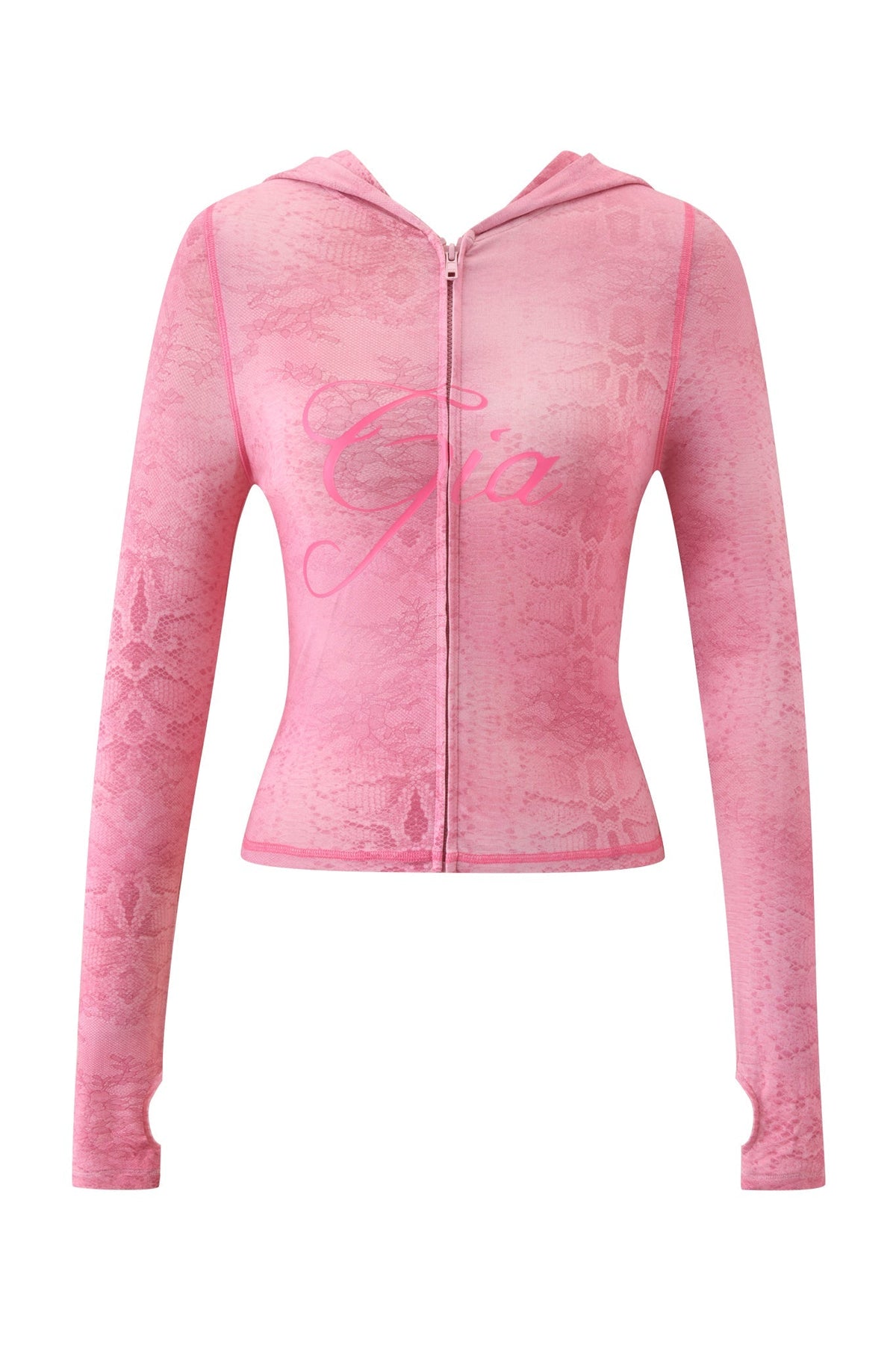 I.AM.GIA BLARE HOODIE - LIGHT PINK SERPENTINE