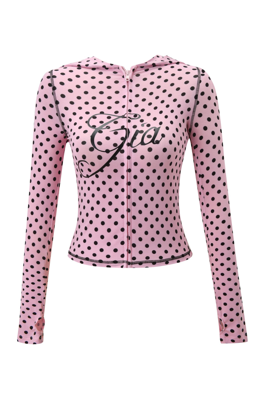 BLARE HOODIE - PINK POLKA DOT