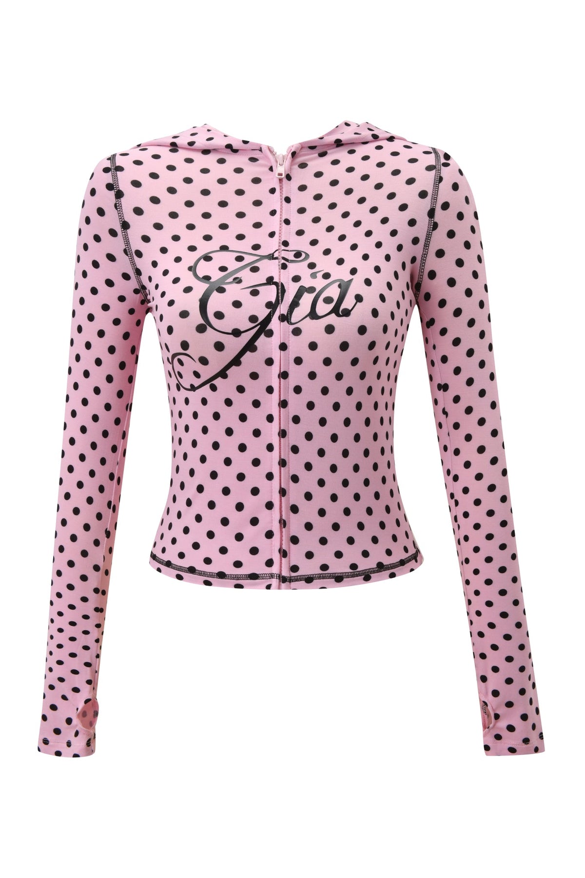 BLARE HOODIE - PINK POLKA DOT