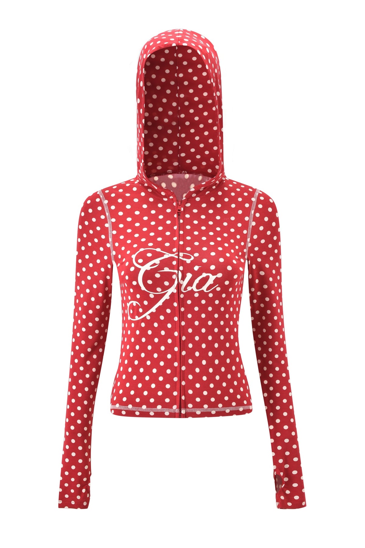 BLARE HOODIE - RED POLKA DOT