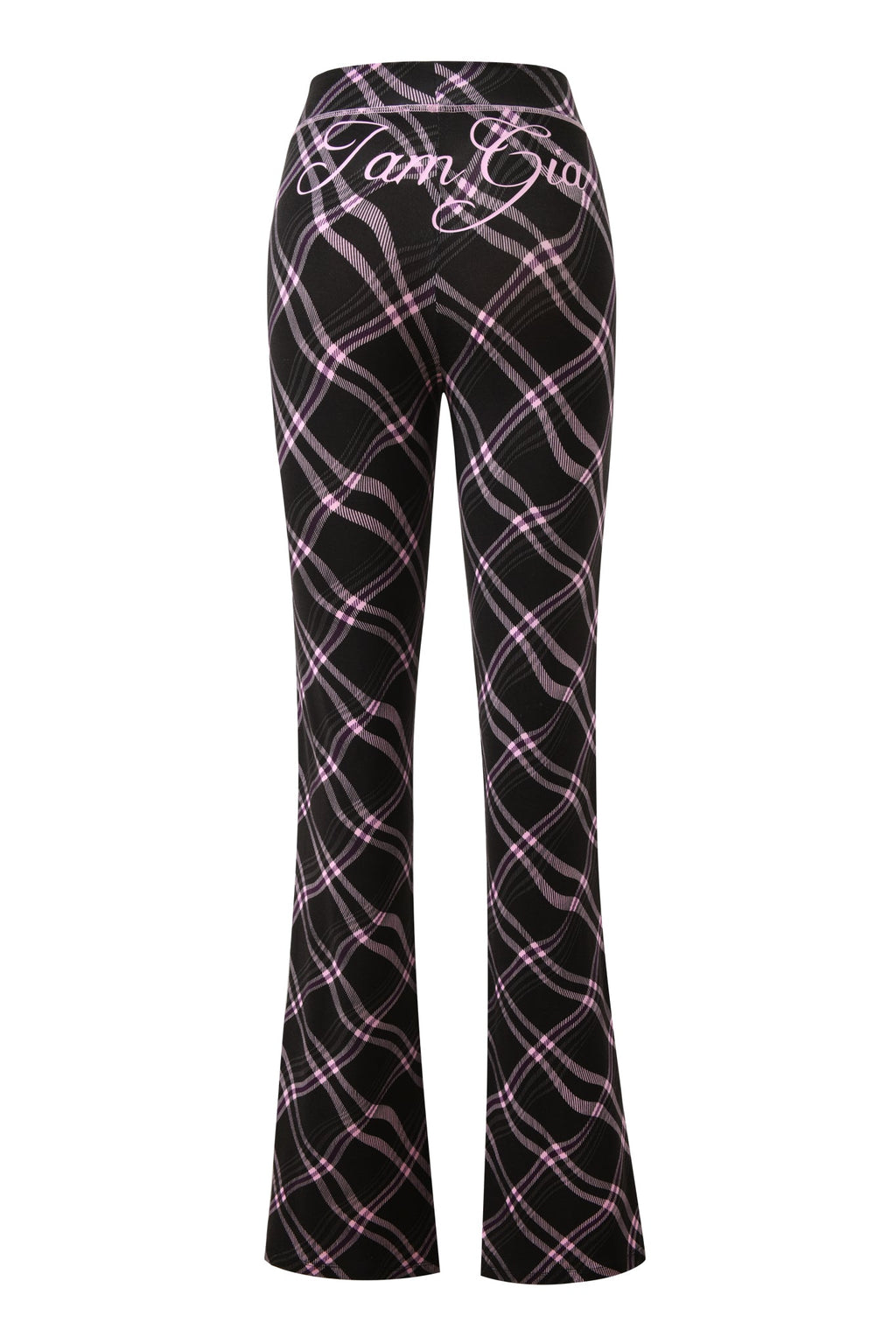 BLARE TRACKPANT - BLACK WARPED PLAID