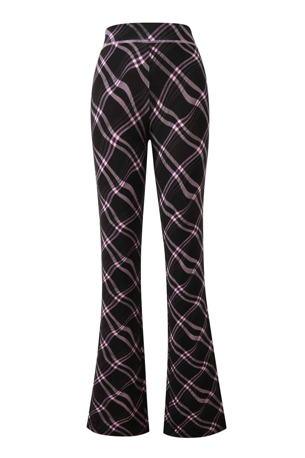 BLARE TRACKPANT - BLACK WARPED PLAID