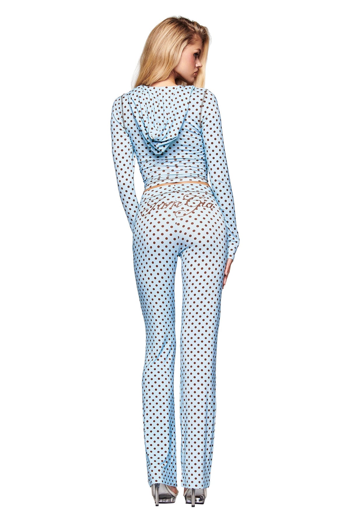 BLARE HOODIE - BLUE POLKA DOT