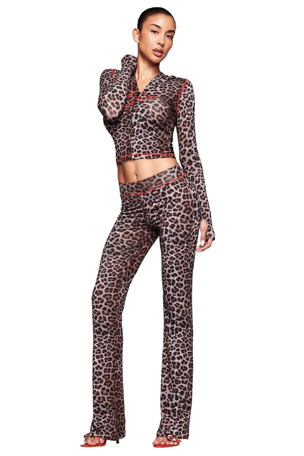 BLARE TRACKPANT - DARK LEOPARD
