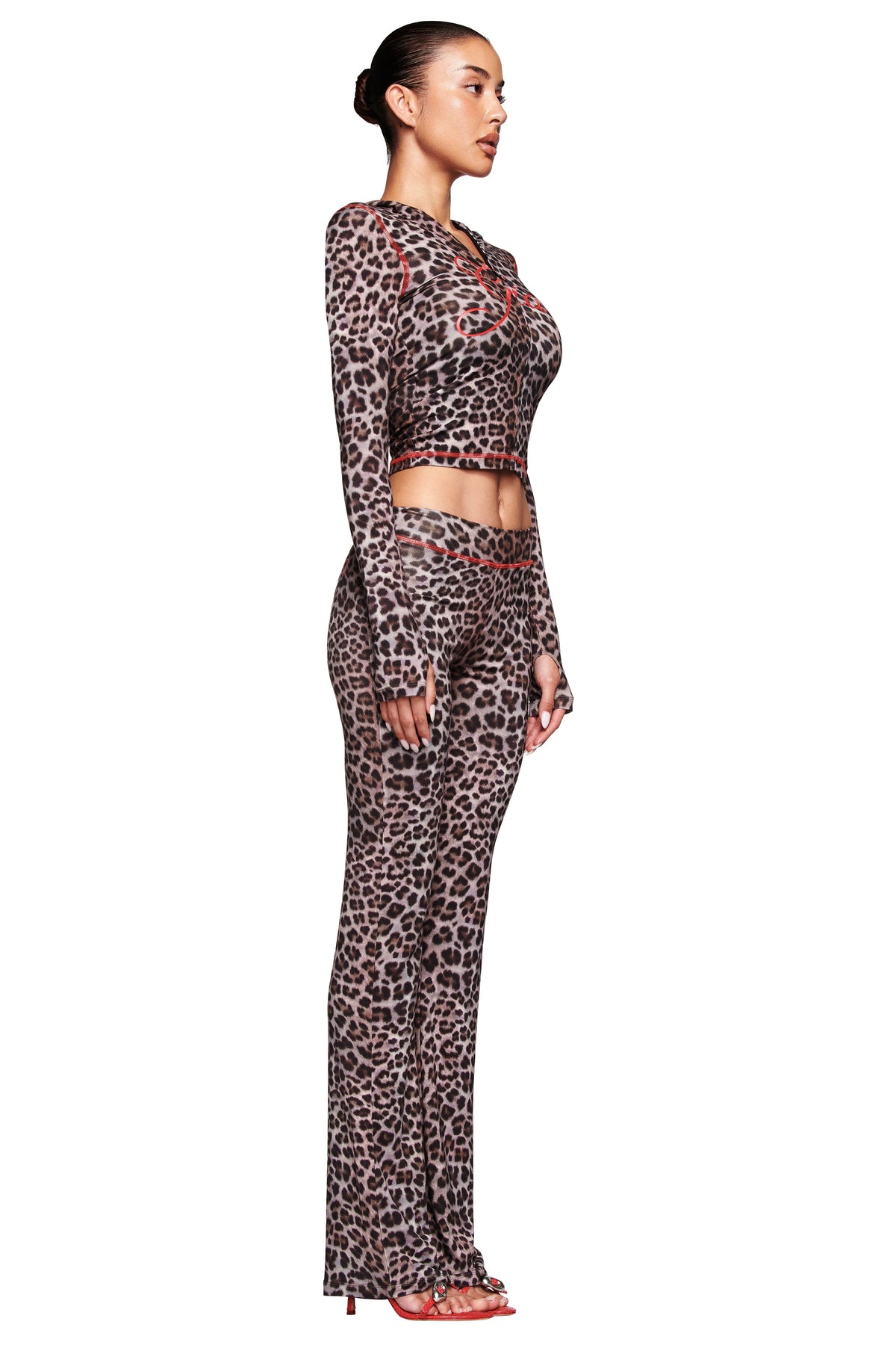 BLARE TRACKPANT - DARK LEOPARD