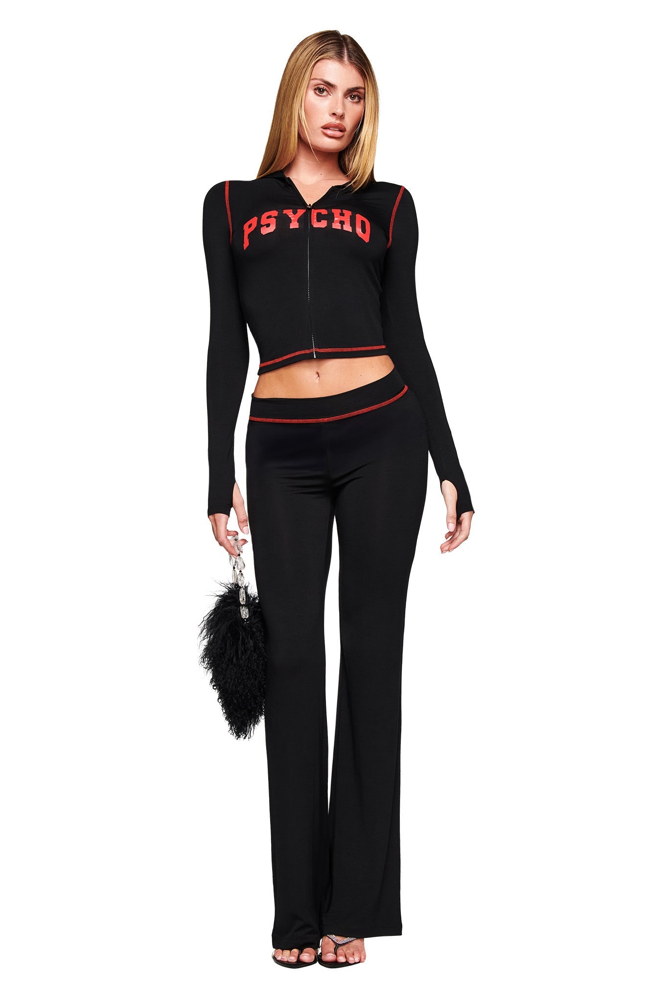 BLARE HOODIE - BLACK PSYCHO