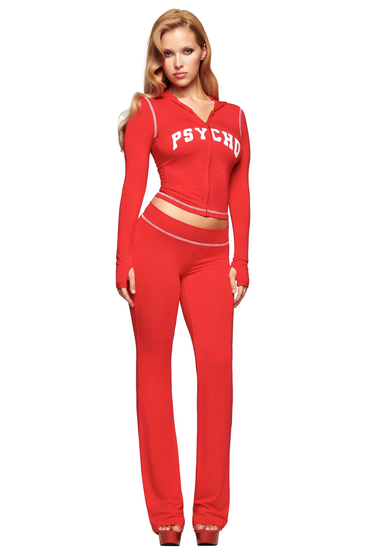 BLARE HOODIE - RED : PSYCHO : SALSA