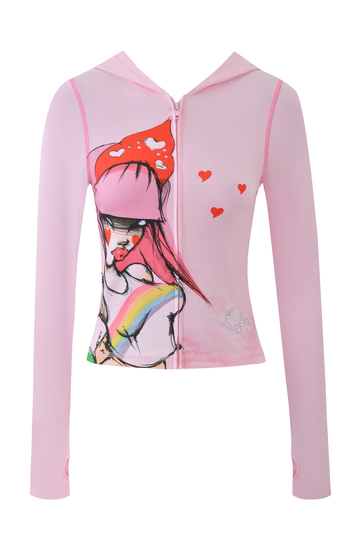 FAFI BLARE HOODIE - BABY PINK