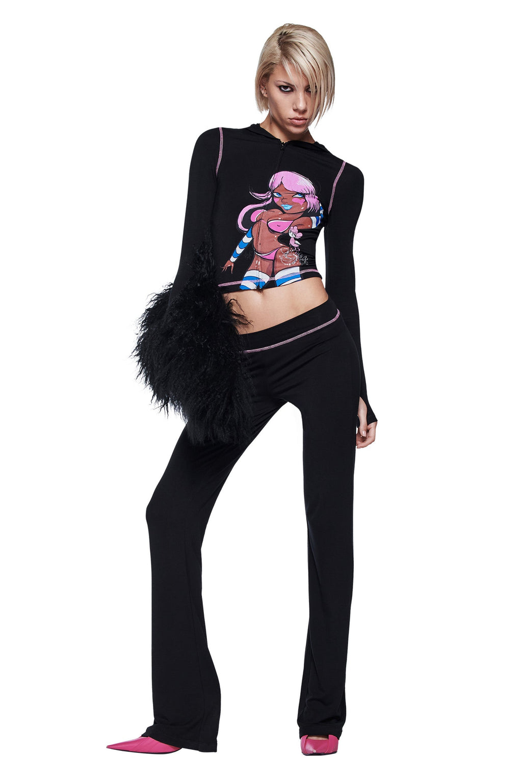 FAFI BLARE HOODIE - BLACK