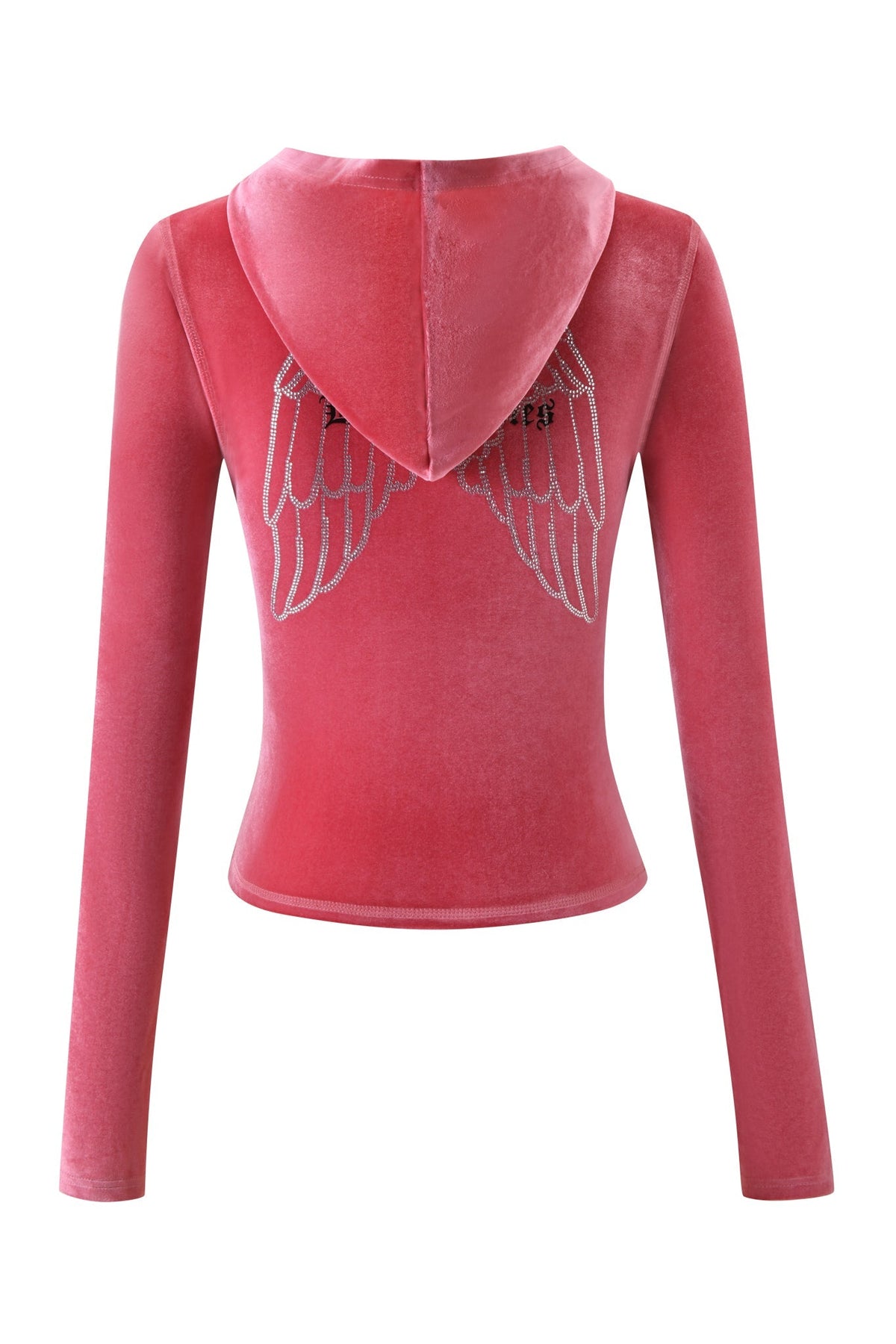 BLARE VELOUR POCKET HOODIE - PINK