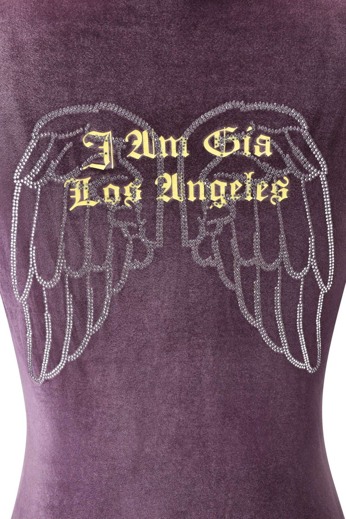 BLARE VELOUR POCKET HOODIE - PURPLE