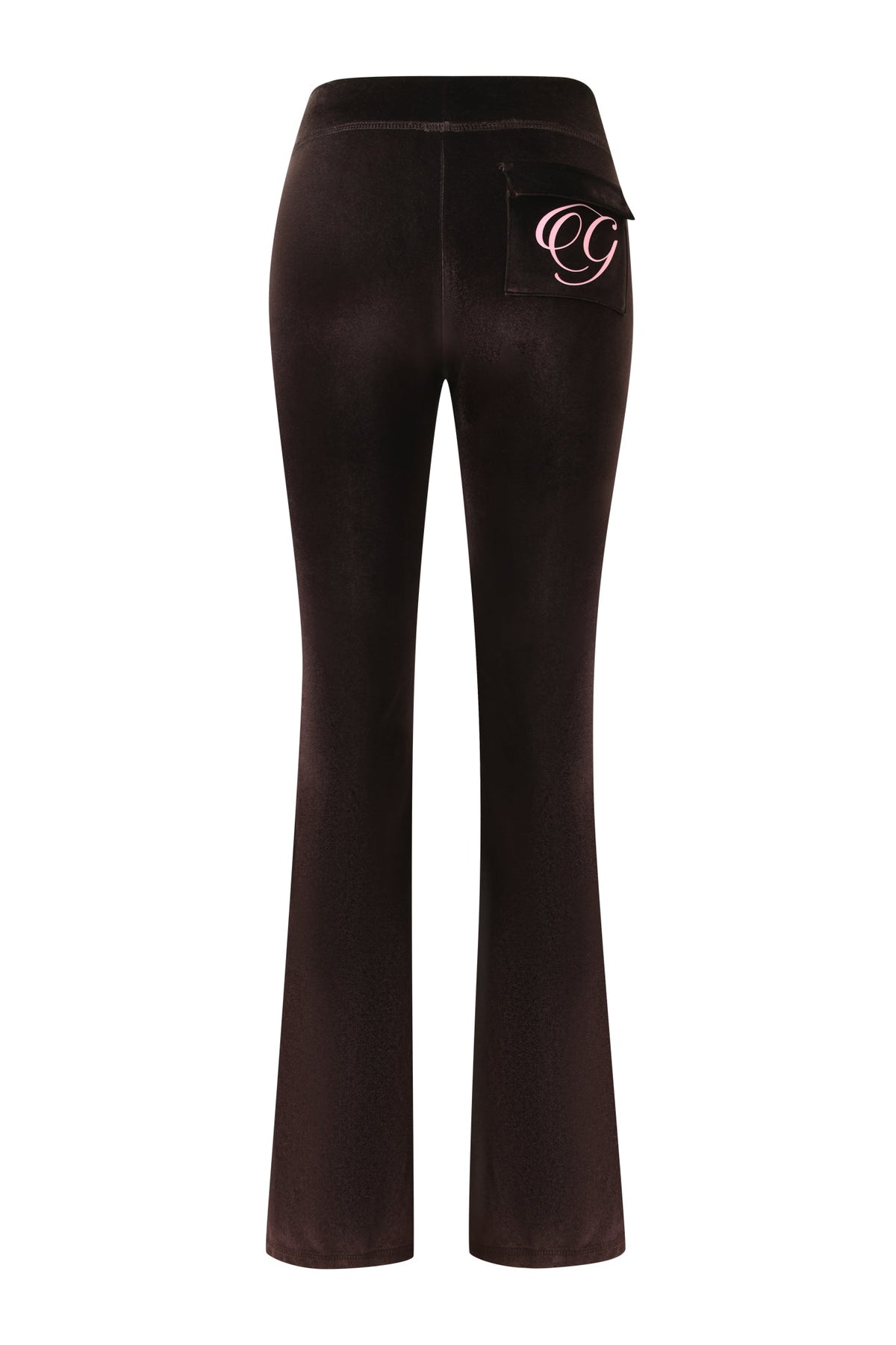 BLARE VELOUR POCKET TRACKPANT - CHOCOLATE