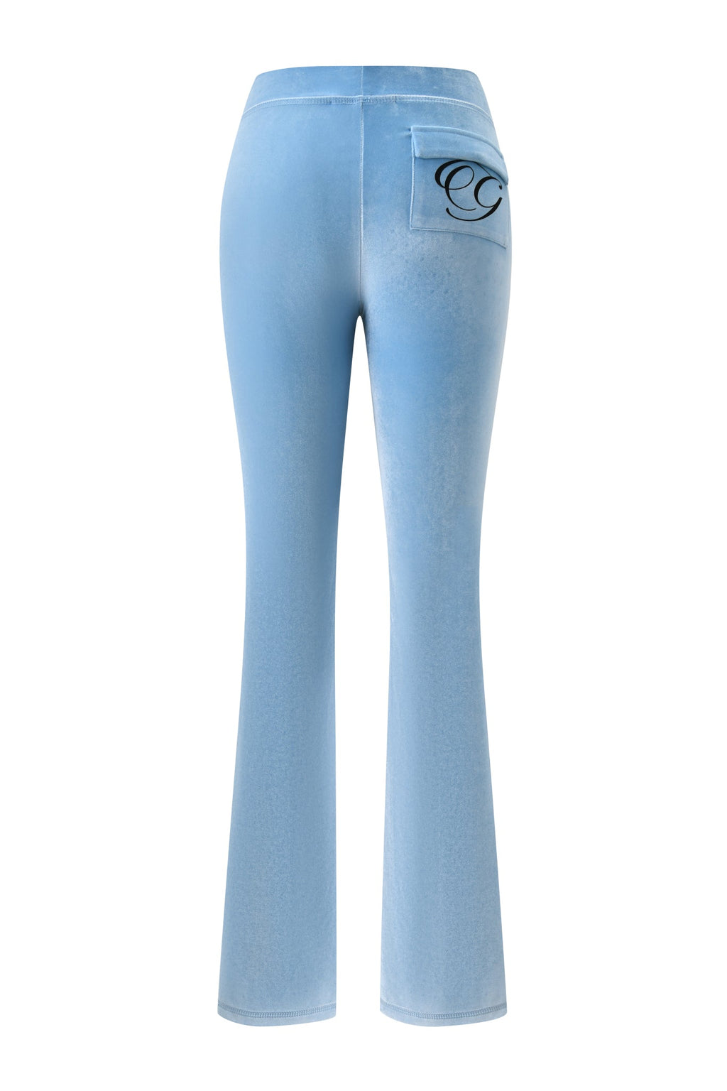 BLARE VELOUR POCKET TRACKPANT - ICE BLUE