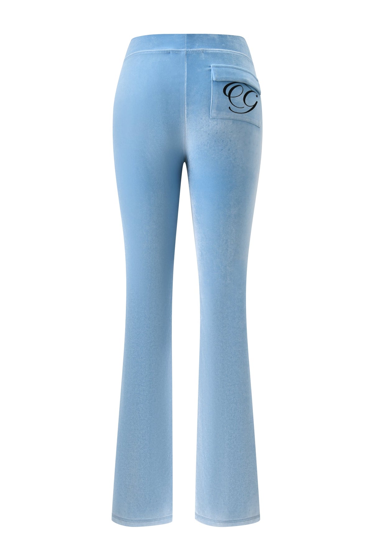 BLARE VELOUR POCKET TRACKPANT - ICE BLUE