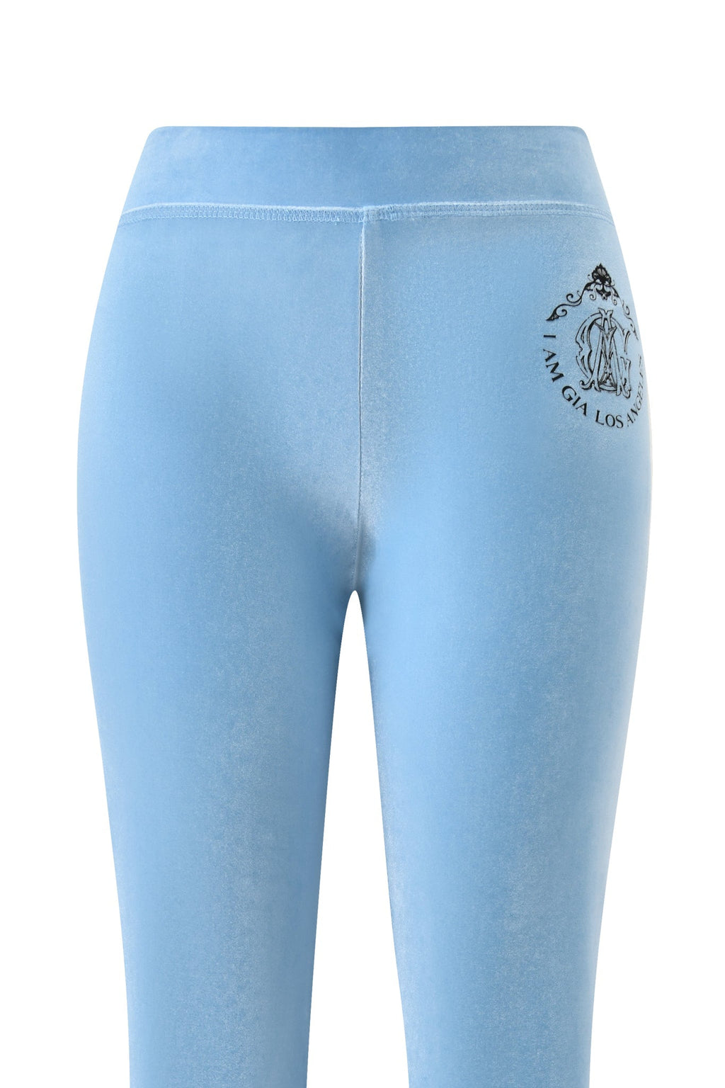 BLARE VELOUR POCKET TRACKPANT - ICE BLUE