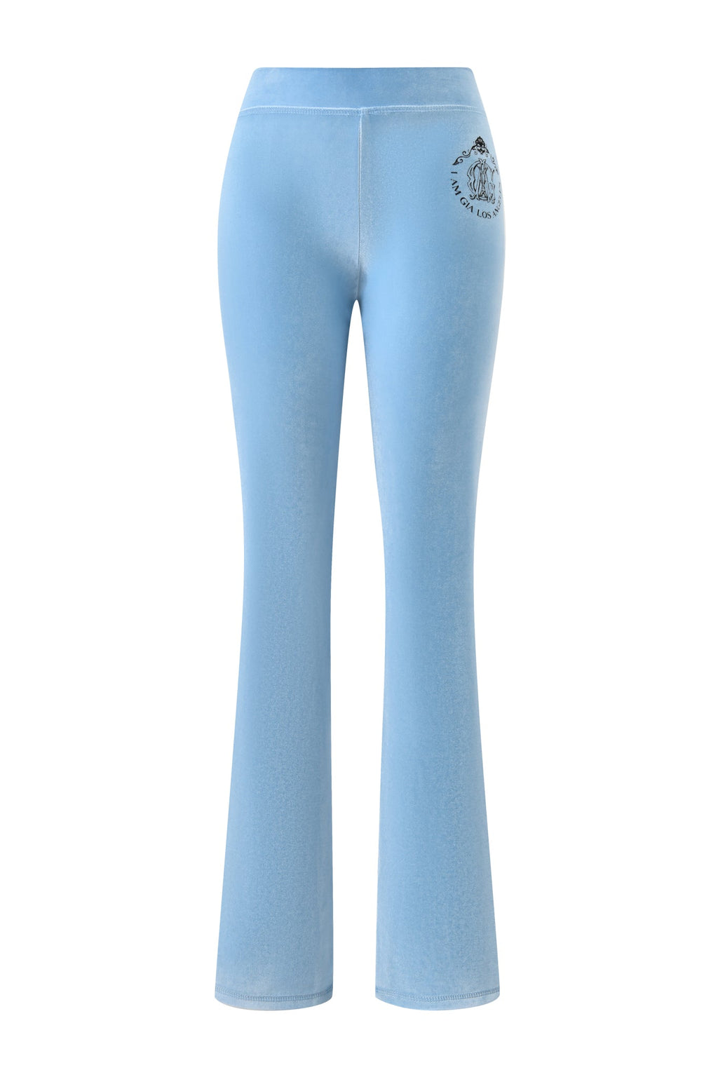 BLARE VELOUR POCKET TRACKPANT - ICE BLUE