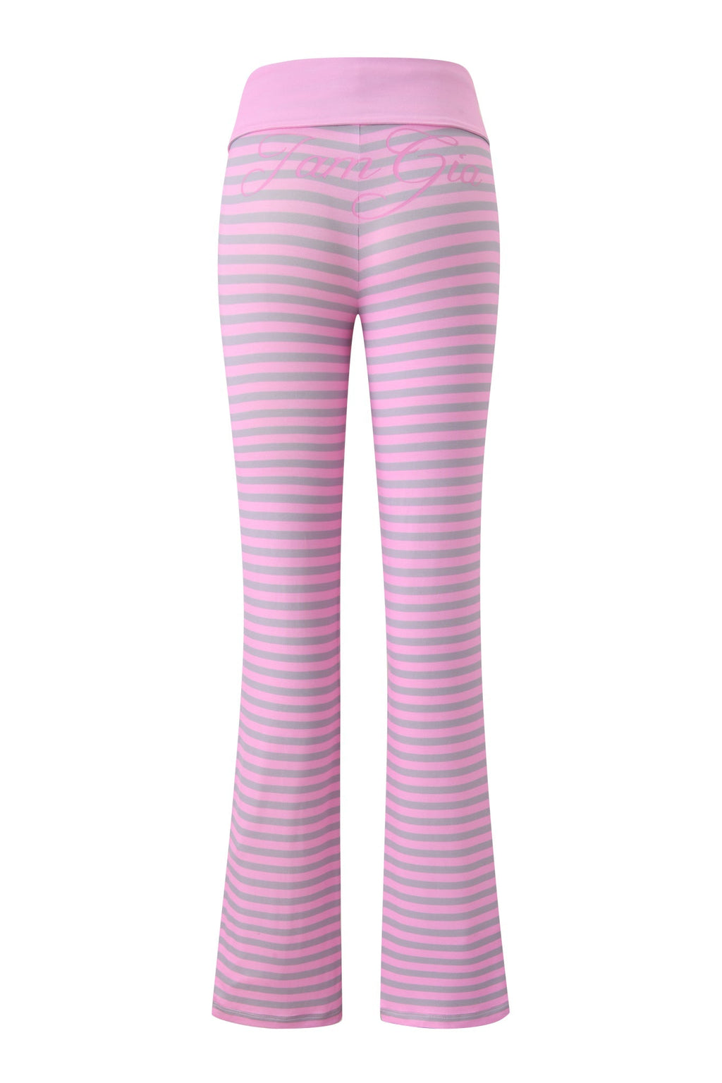 BLARE FOLDOVER TRACKPANT - LIGHT PINK STRIPE