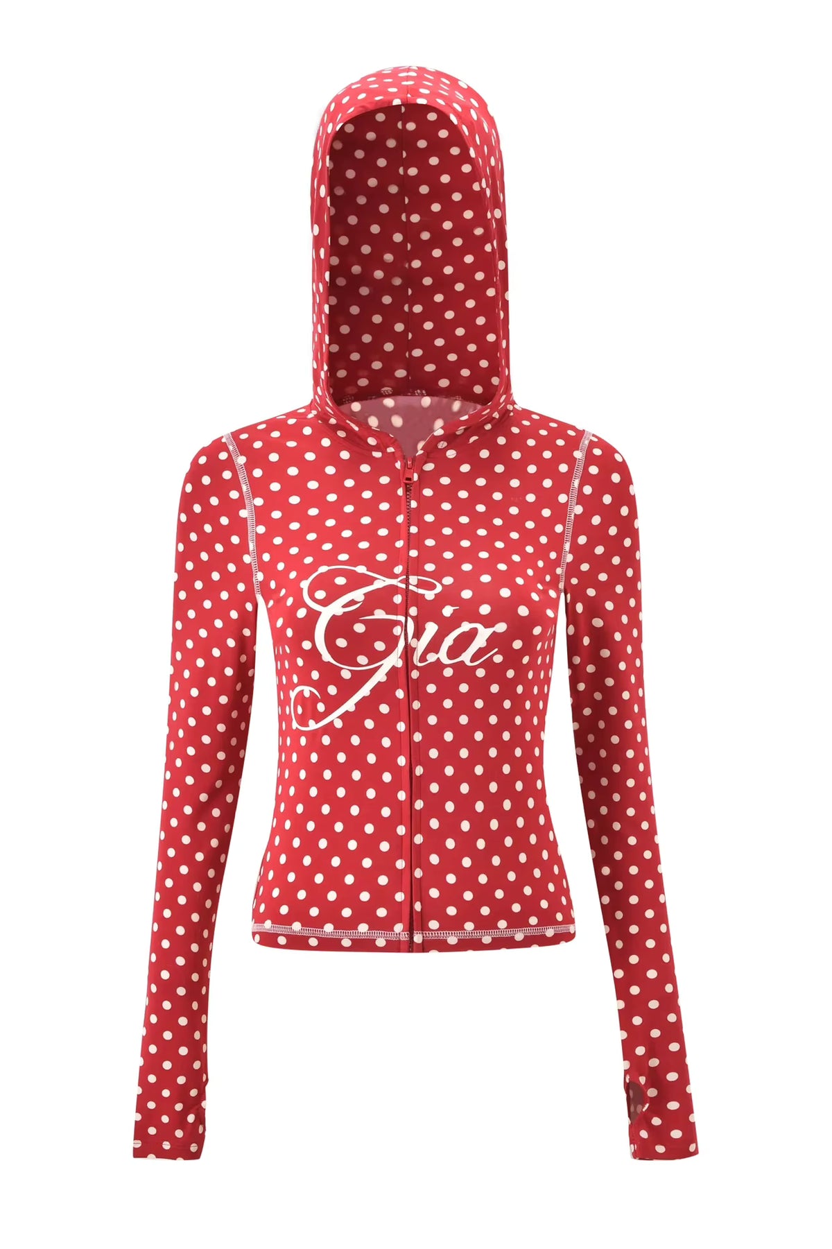 I AM GIA Long Sleeve Zip Hoodie Top